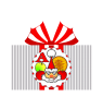 【透過png】クリスマスギフトボックス47