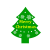 クリスマスツリー型ロゴ入りワンポイント　②　透過png