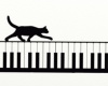 黒猫と鍵盤