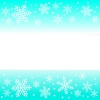 雪の結晶フレーム　水色　jpg