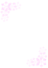 雪の結晶フレーム(ピンク)