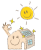 太陽光発電　手描き風