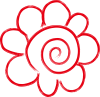 【透過PNG画像データ】花丸（花まる・ハナマル・はなまる）赤ペンシル赤マジック赤