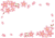 桜の花フレーム【透過PNG】