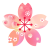 パッチワーク桜2　透過PNG