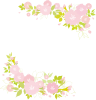 春植物ピンク桜さくらシンプルシルエット飾り装飾枠正方形四角フレーム【無料イラスト