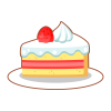 苺のショートケーキ(お皿付)