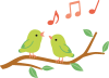 春の小鳥と音楽２