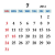 カレンダー 019　2016年07月 〔PING〕