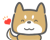 ご機嫌な柴犬くん。（透過PNG)