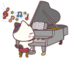 ピアノって素敵＜ぶち猫　にゃんこ＞