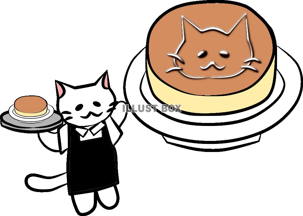 にゃんこカフェ。パンケーキにゃ【PNG】