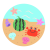 海と貝とカニ　透過png