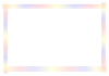 虹色の線フレーム3【透過PNG】
