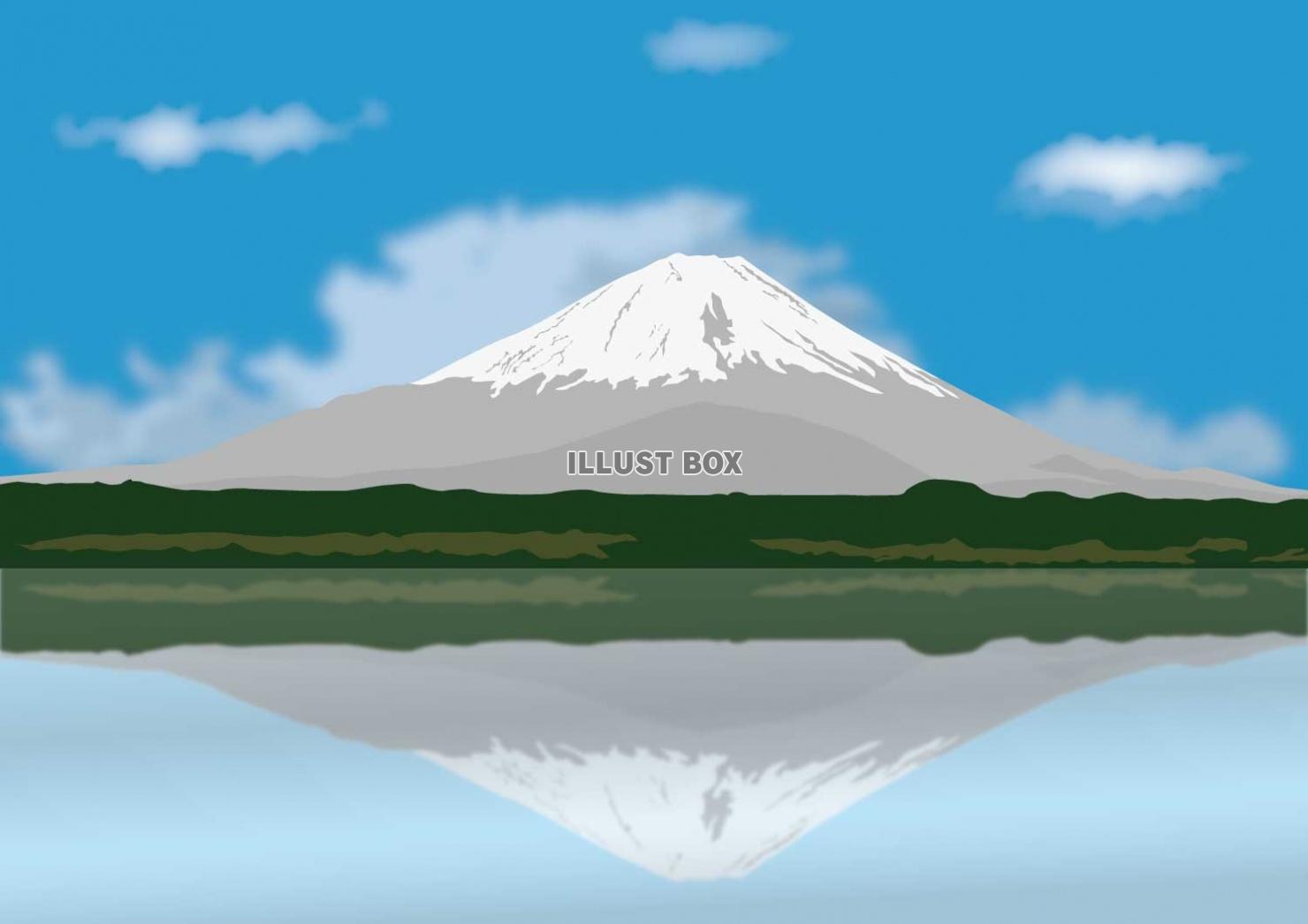無料イラスト 富士山