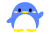 丸っこいペンギン　5　【透過PNG】