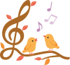 小鳥と音楽（秋）