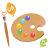 パレットイラスト　透過png