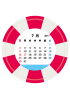カレンダー 091　2017年07月 〔PING〕