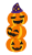 三段かぼちゃハロウィン　透過png