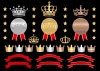 王冠、メダル、リボン セット