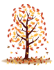 銀杏の木のイラスト
