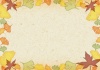 秋の飾りフレーム和紙・ベージュ