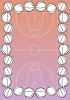 バスケットボール表彰状縦型イラスト6
