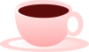 コーヒーカップ（ピンク）