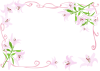 百合の花のフレーム