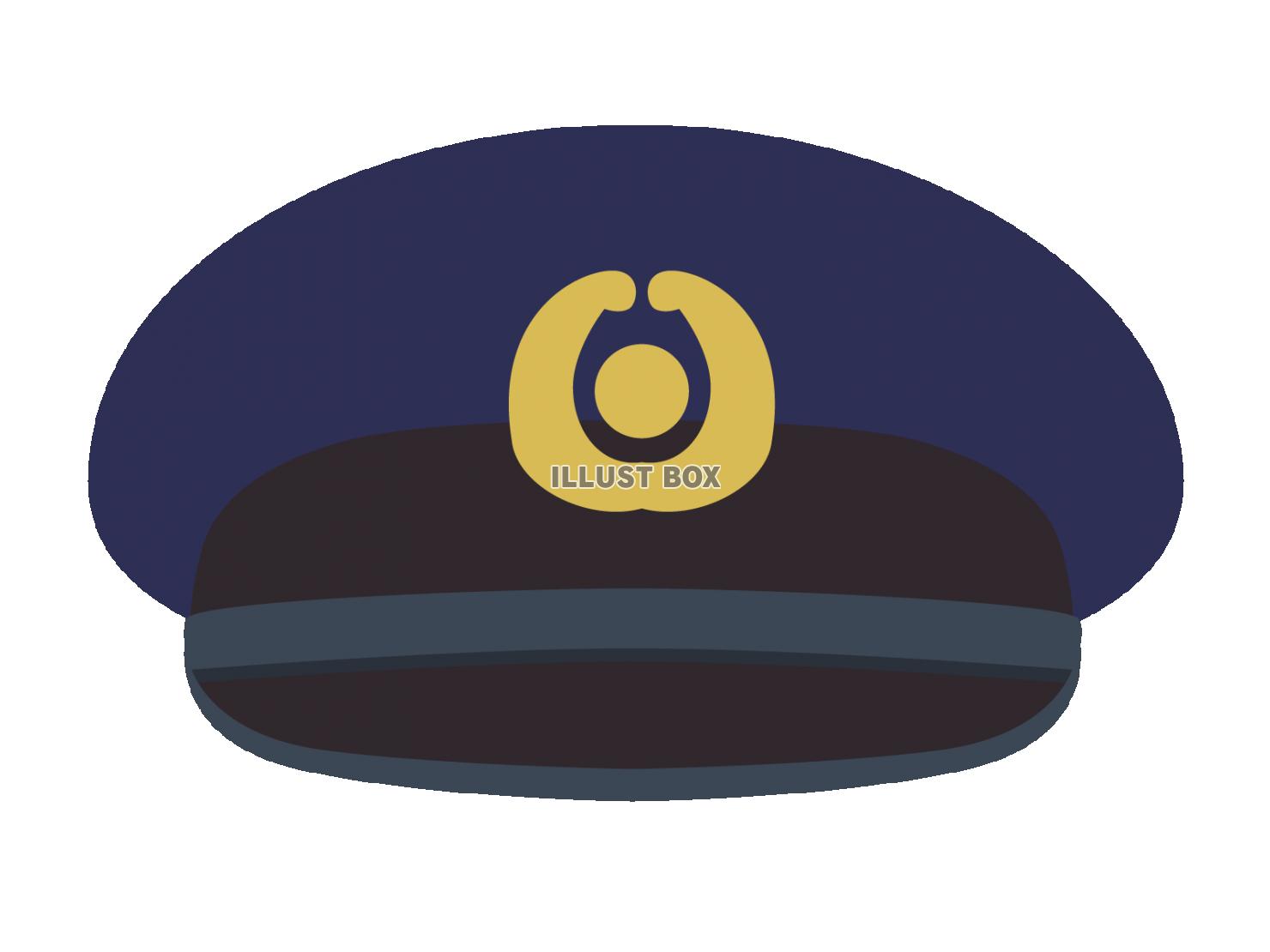 無料イラスト 警察官の帽子