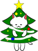 にゃんこすぷれクリスマスツリー【PNG】