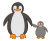 ペンギンの親子