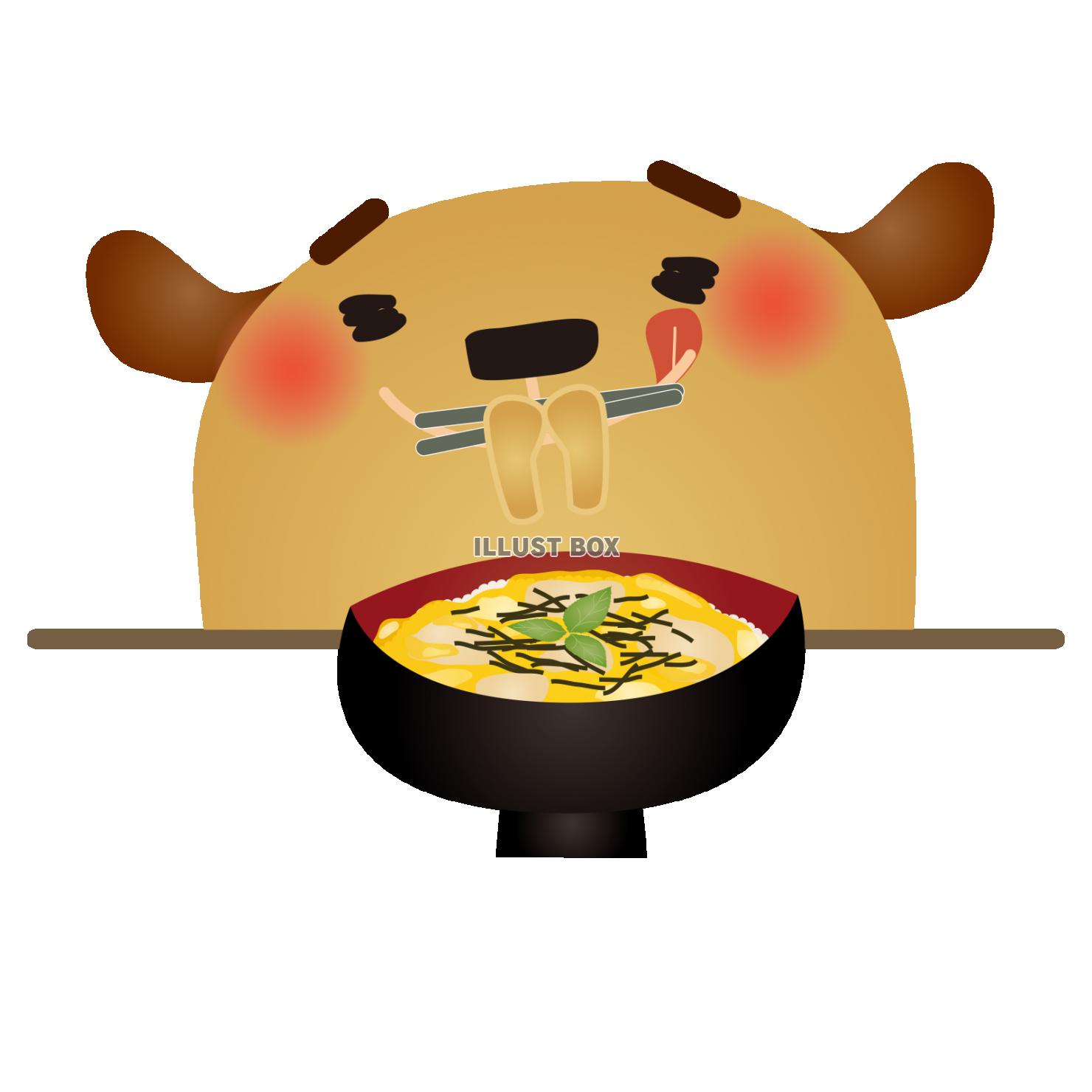 親子丼 イラスト無料