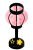 金の桜模様入りぼんぼり　透過png