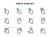 ジェスチャーアイコンセット