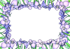 菖蒲の花の枠５