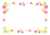 鮮やかな梅（桃）の花フレーム枠透過PNG