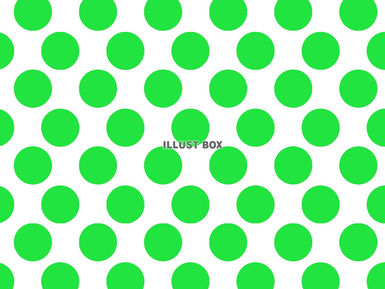 無料イラスト 緑色の水玉模様の背景