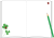 クローバーとてんとう虫がいるノートのフレーム