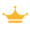 シンプルな王冠黄色