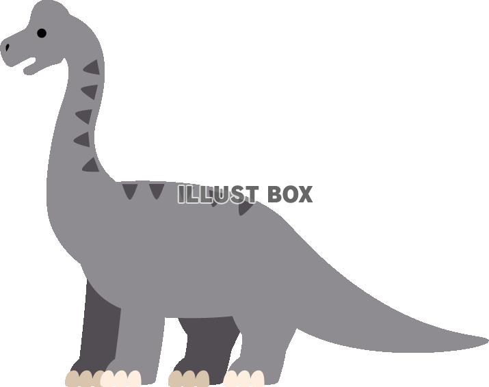 無料イラスト ブラキオサウルス