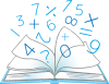 【透過PNG画像透過png画像】算数数学参考書教科書開くノート数学の教科書算数の