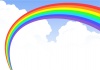 雲海と虹の橋１（虹くっきり版）