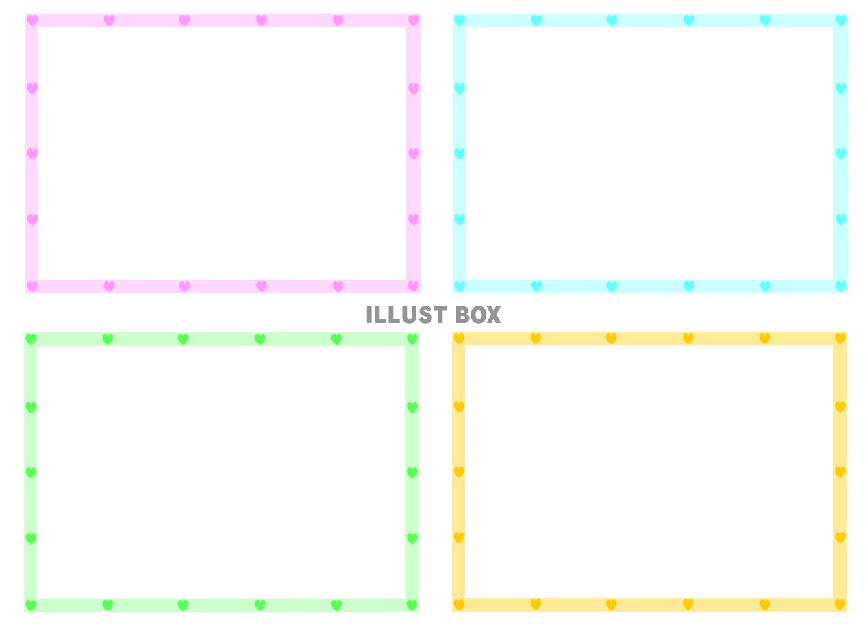 ハートのシンプルフレーム４