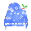 雪の結晶のグランドピアノ　透過png