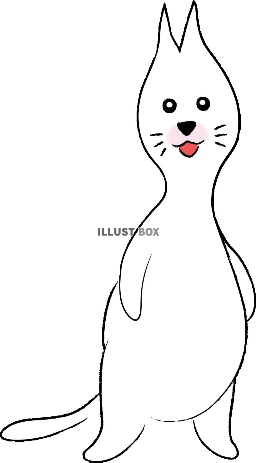 可愛いしろねこ　キャラクター　