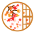 紅葉の窓　透過png