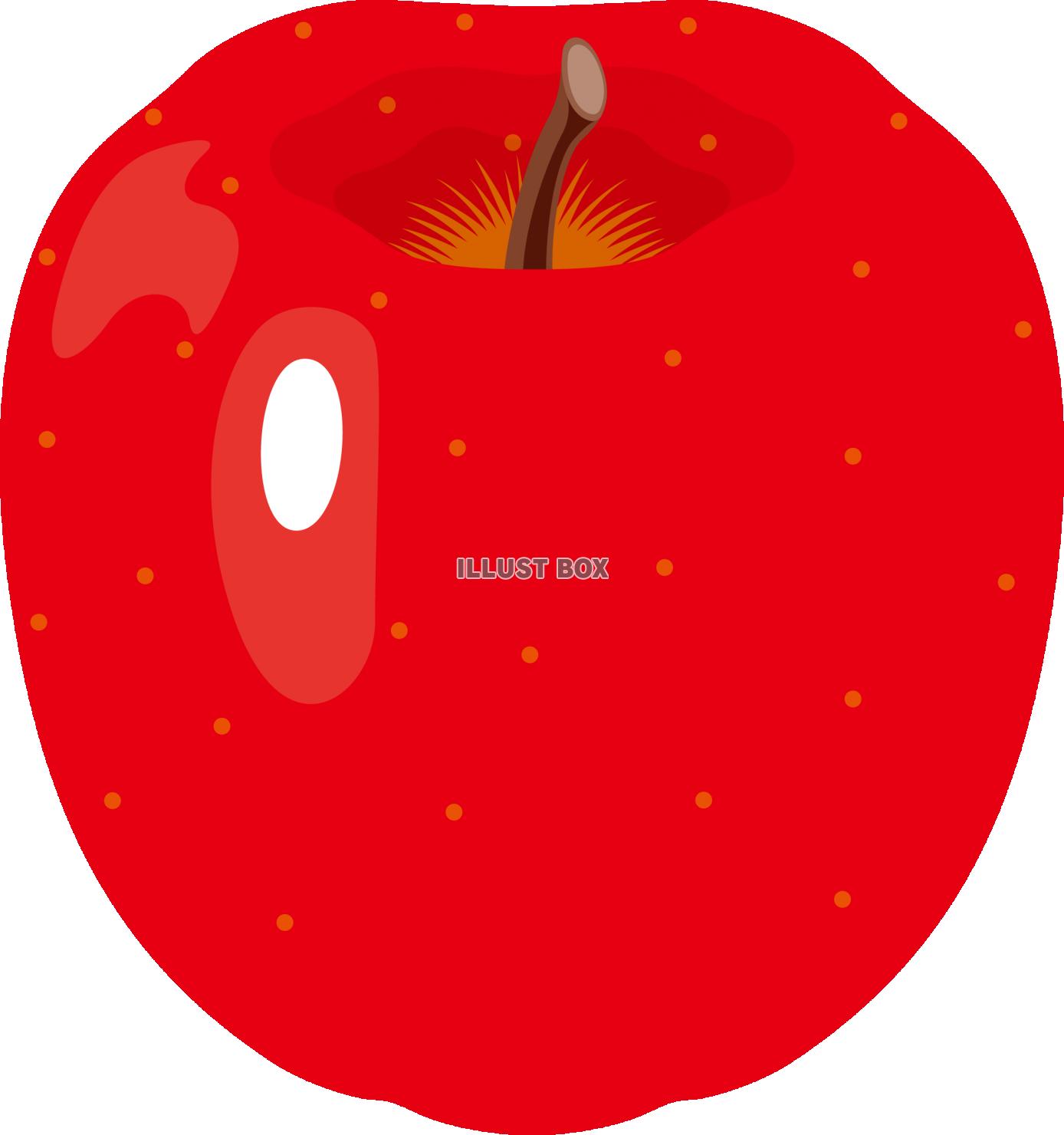無料イラスト 秋の味覚 フルーツ リンゴ