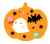 カボチャ型ハロウィンイラスト　透過png